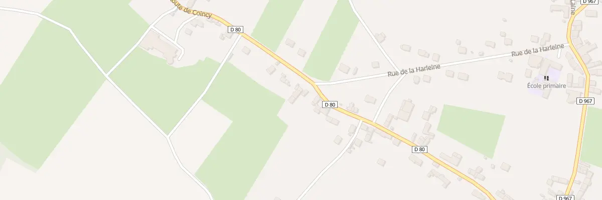 Plan du 3 Rte de Coincy à Beuvardes