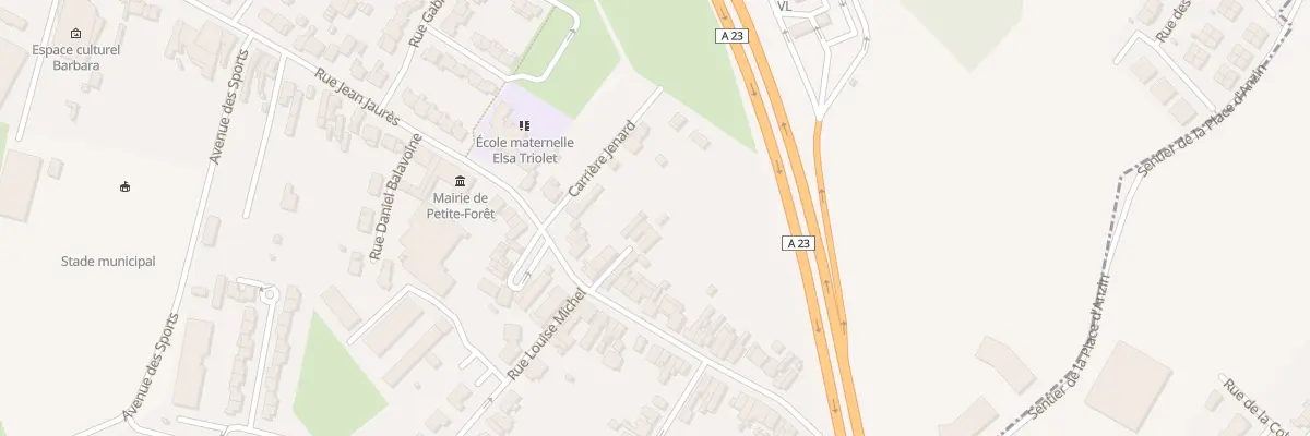 Plan du 101 Rue Jean Jaures à Petite-Forêt