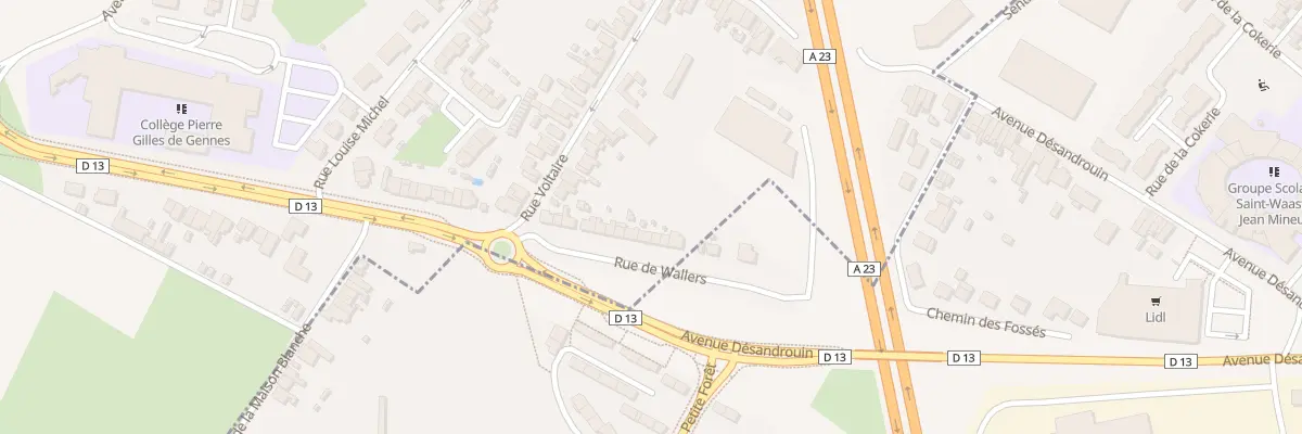 Plan du 8 Rue Ambroise Croizat à Petite-Forêt