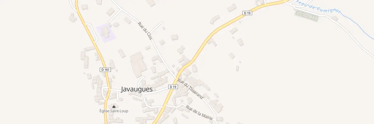 Plan du 5043 Au Bourg à Javaugues