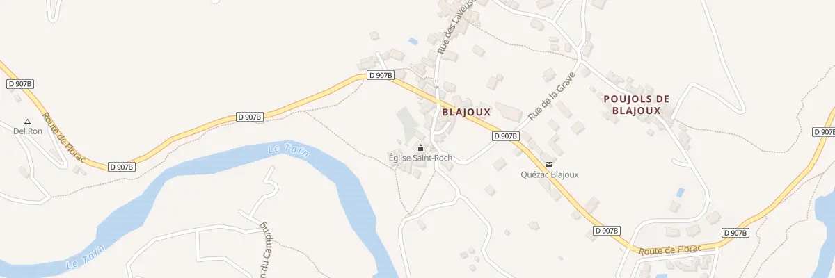 Plan du 5054 Blajoux à Gorges du Tarn Causses