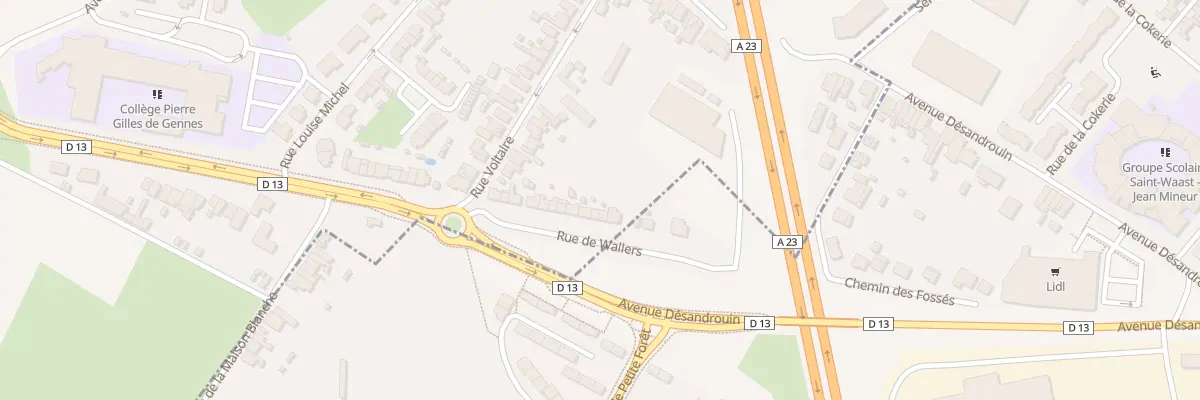 Plan du 6 Rue Ambroise Croizat à Petite-Forêt