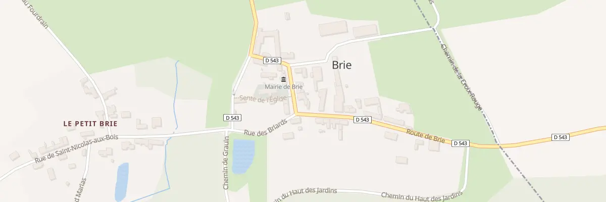 Plan du 9 Rue des Briards à Brie