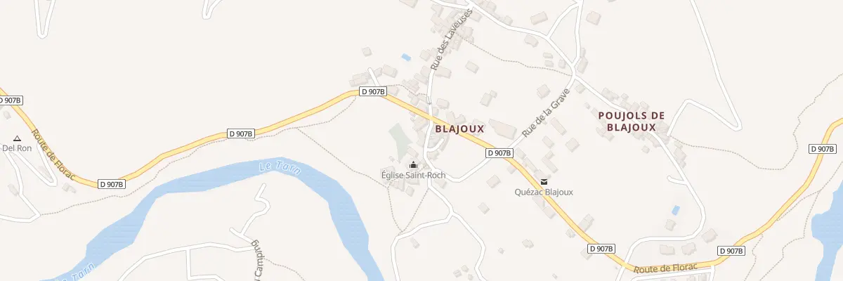 Plan du 5047 Blajoux à Gorges du Tarn Causses