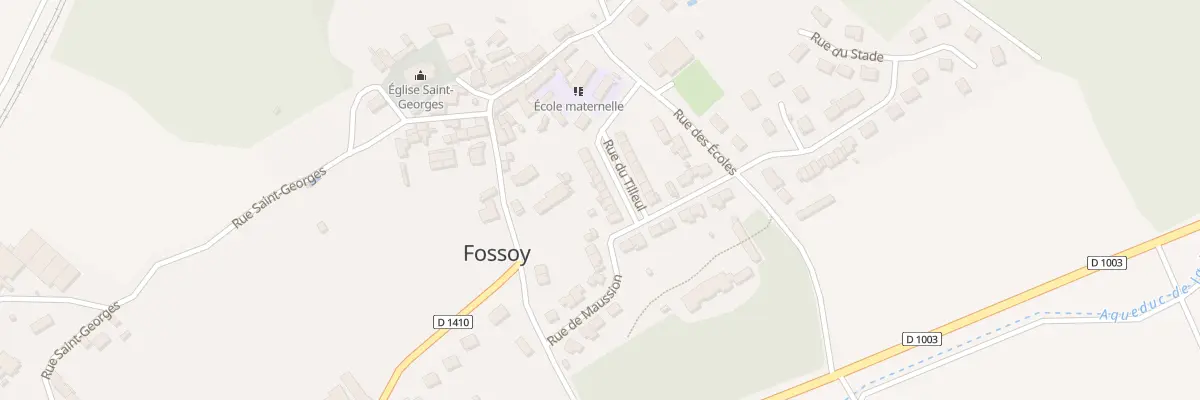 Plan du 13 Rue du Tilleul à Fossoy