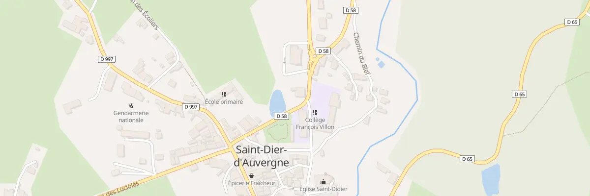 Plan du 10 Rte de Courpière à Saint-Dier-d’Auvergne