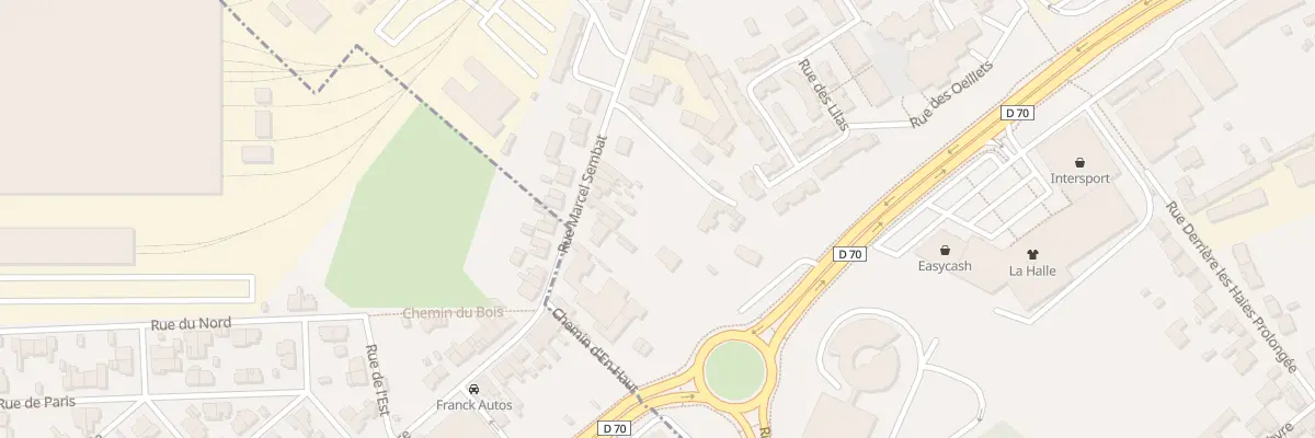 Plan du 717 Rue Marcel Sembat à Raismes