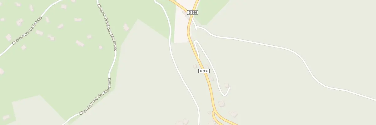 Plan du 5398 Plan du Chataignier à Saint-Sauveur-Camprieu