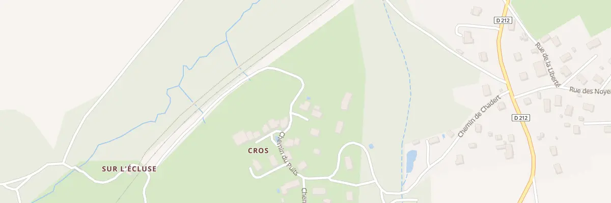 Plan du 22 Rue du Puits -cros à Peschadoires