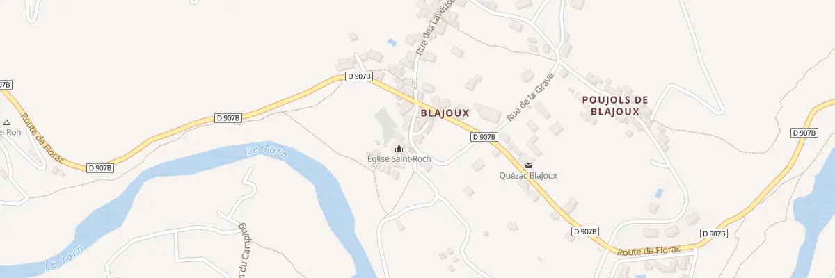 Plan du 5053 Blajoux à Gorges du Tarn Causses