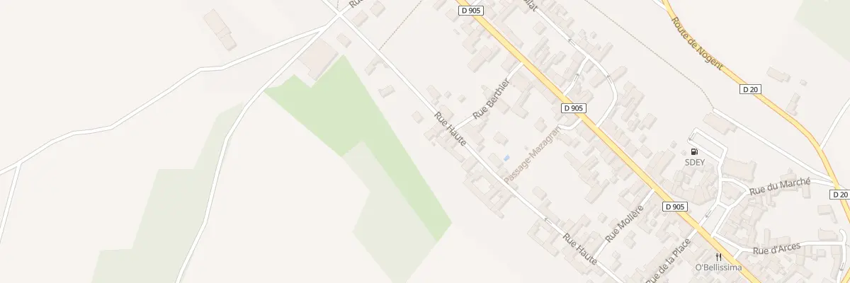 Plan du 218 Rue Haute à Cerisiers