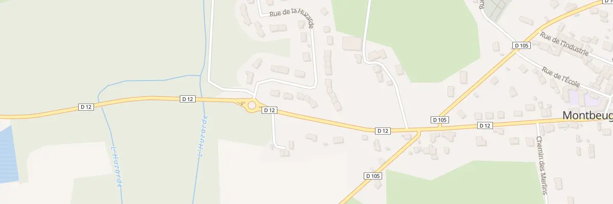Plan du 8 Rue de la Huzarde à Montbeugny