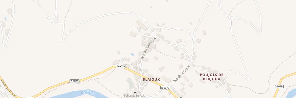 Plan du 5034 Blajoux à Gorges du Tarn Causses