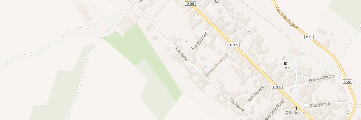 Plan du 220 Rue Haute à Cerisiers