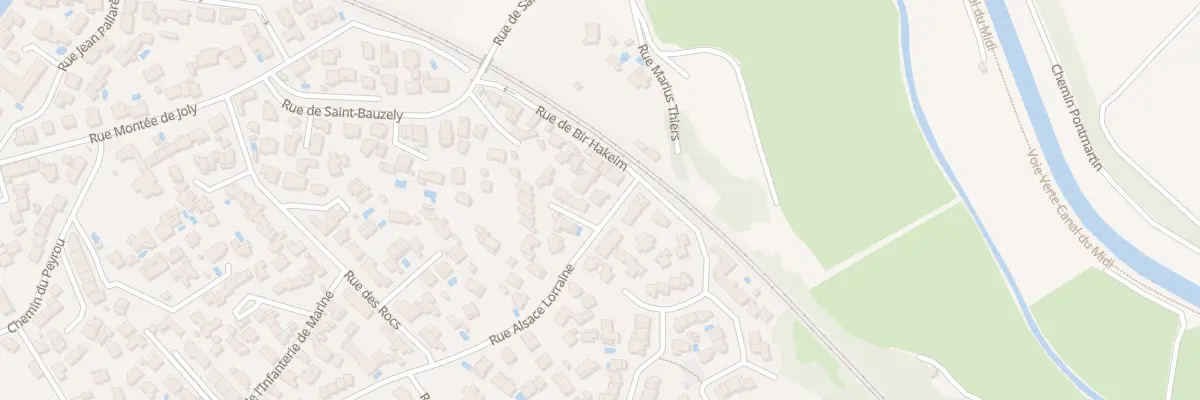 Plan du 67 Rue Alsace Lorraine à Agde