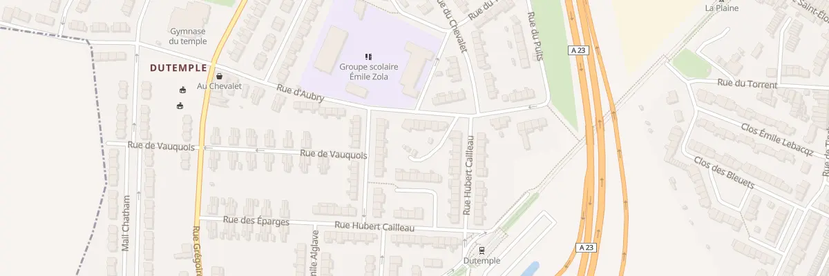 Plan du 25 Rue Aubry à Valenciennes