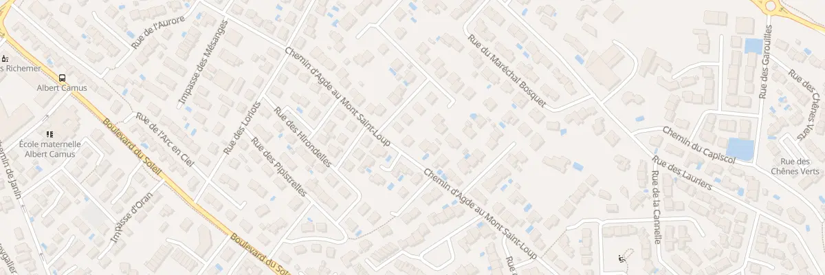 Plan du 55 Che d’Agde au Mont Saint Loup à Agde