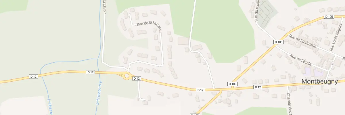 Plan du 22 Rue de la Huzarde à Montbeugny