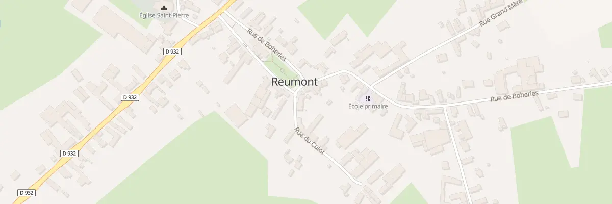 Plan du 2 Rue du Culot à Reumont