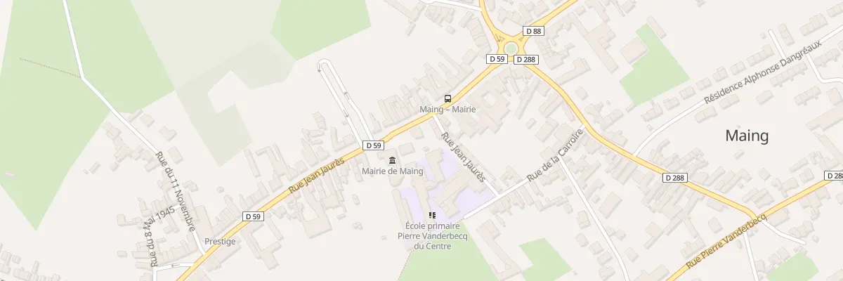 Plan du 88 Rue Jean Jaures à Maing
