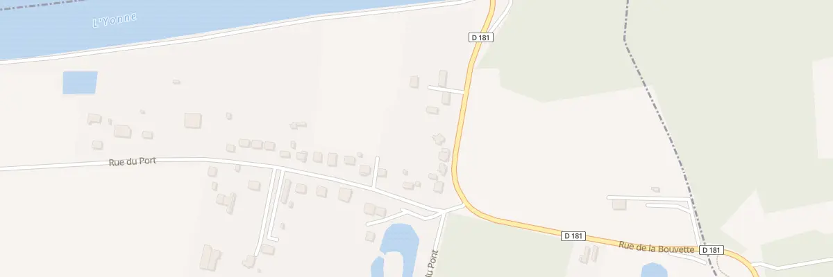 Plan du 2 Rue du Port à Épineau-les-Voves