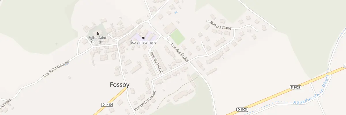 Plan du 9 Rue des Ecoles à Fossoy