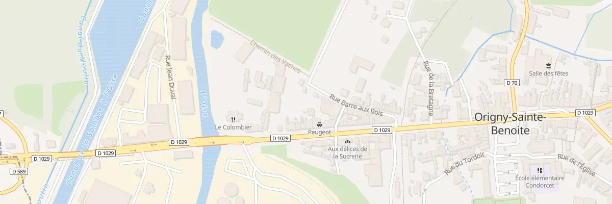 Plan du 29 Rue Pasteur à Origny-Sainte-Benoite
