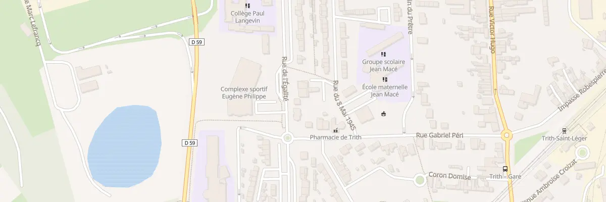 Plan du 64 Rue de l’Egalite à Trith-Saint-Léger
