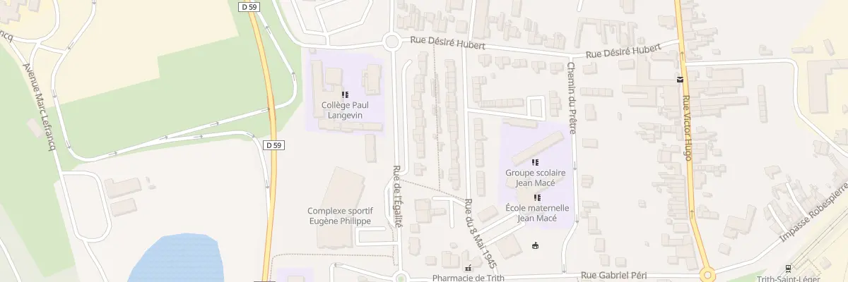 Plan du 80 Rue de l’Egalite à Trith-Saint-Léger