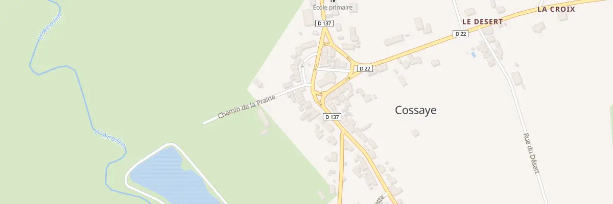 Plan du 34 Rte de Decize à Cossaye
