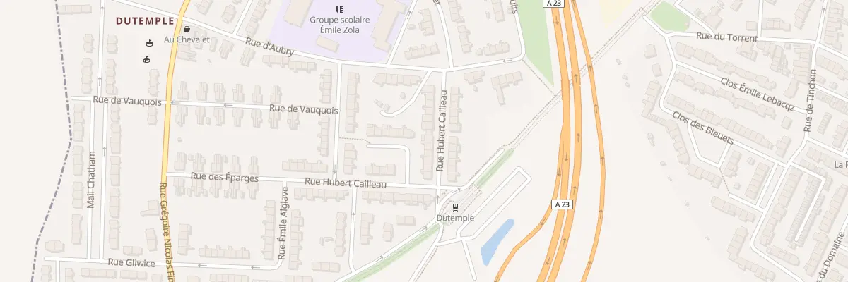 Plan du 14 Rue Hubert Cailleau à Valenciennes