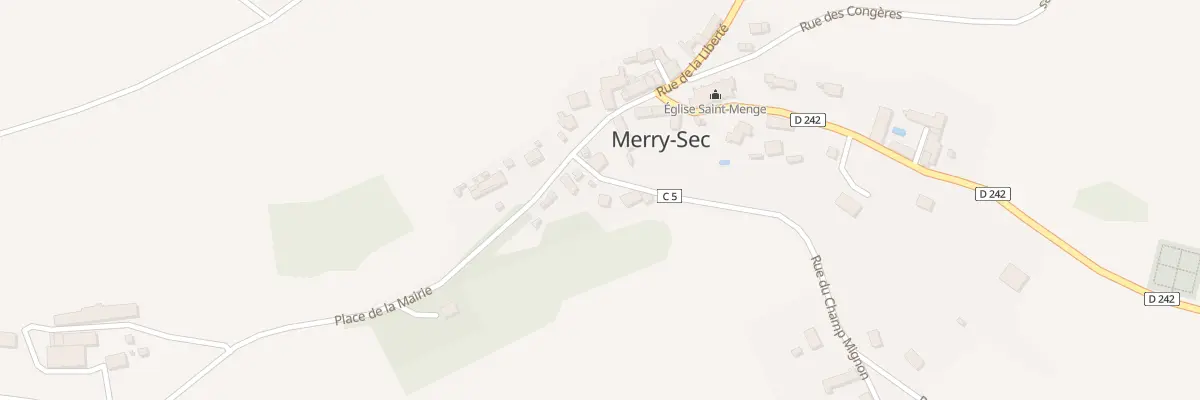 Plan du 4 Rue des Ecoliers à Merry-Sec