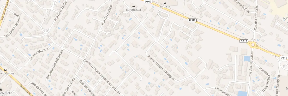 Plan du 6 Rue du Marechal Bosquet à Agde