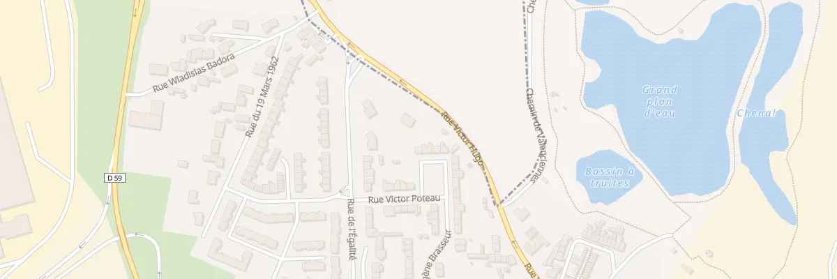 Plan du 48 Rue Eugene Brasseur à Trith-Saint-Léger