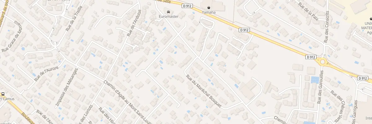 Plan du 4 Rue du Marechal Bosquet à Agde