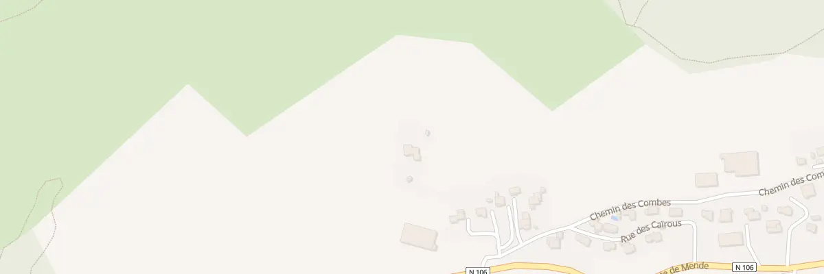 Plan du 960 Rte de Mende à Saint-Bauzile