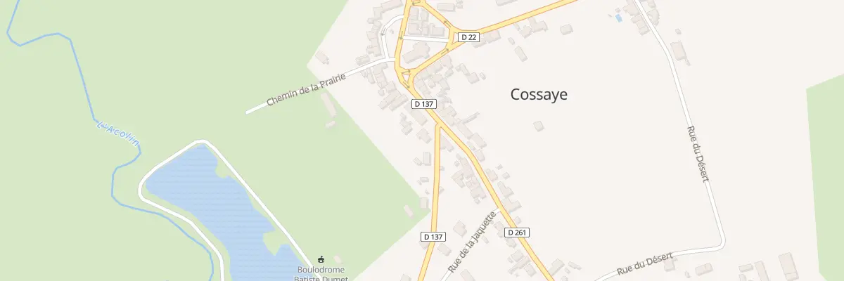 Plan du 2 Rte de Lucenay à Cossaye
