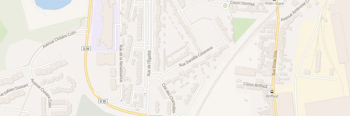 Plan du 5 Rue Daniele Casanova à Trith-Saint-Léger