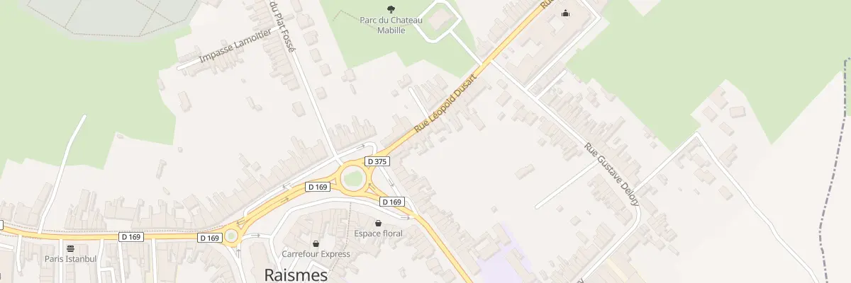 Plan du 44 Rue Leopold Dussart à Raismes