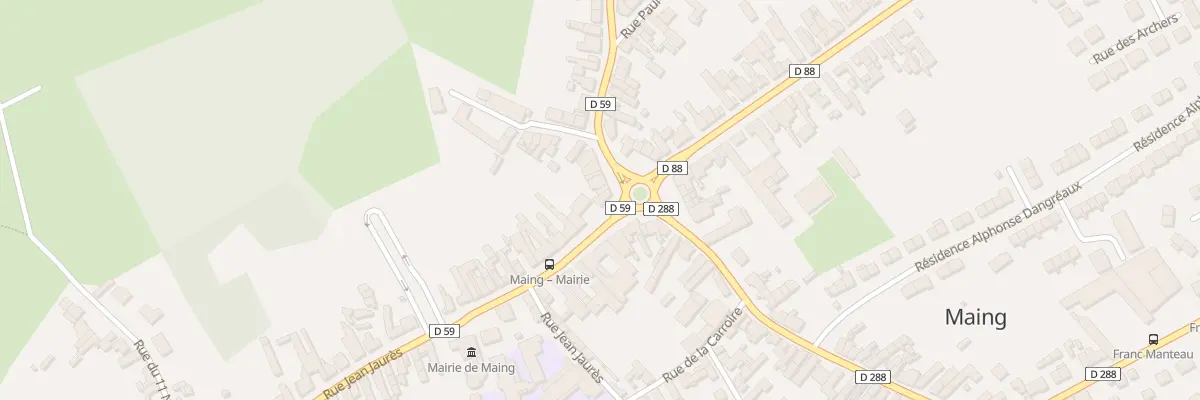 Plan du 91 Rue Jean Jaures à Maing