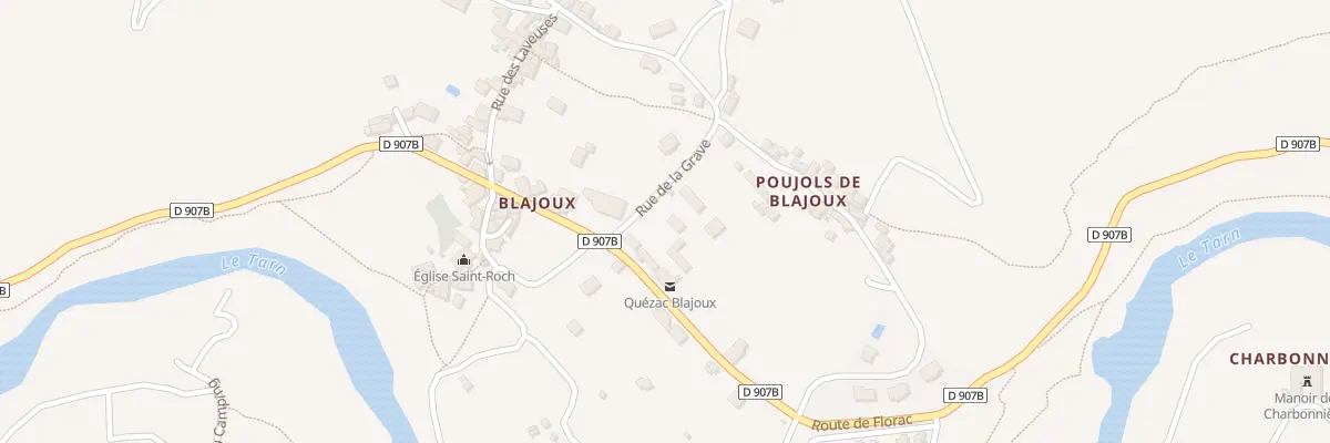 Plan du 5282 Blajoux à Gorges du Tarn Causses