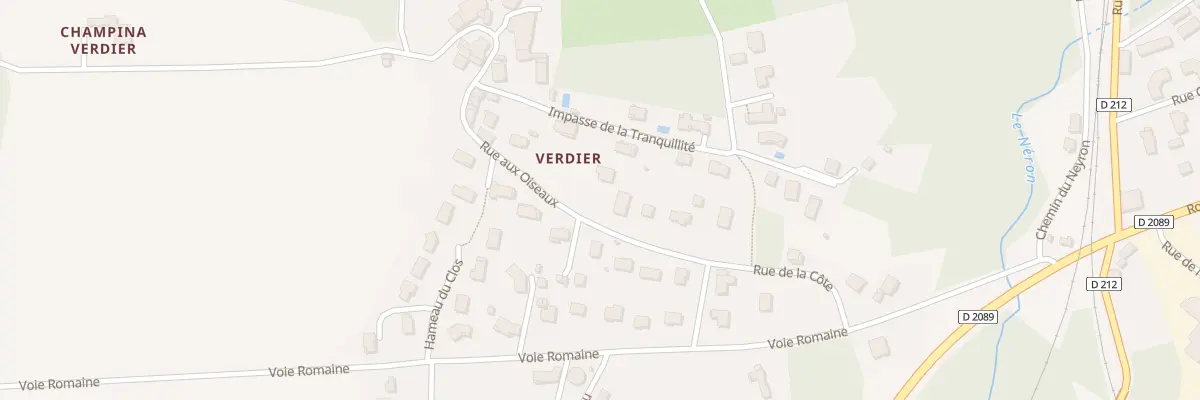 Plan du 12 Rue aux Oiseaux -verdier à Peschadoires