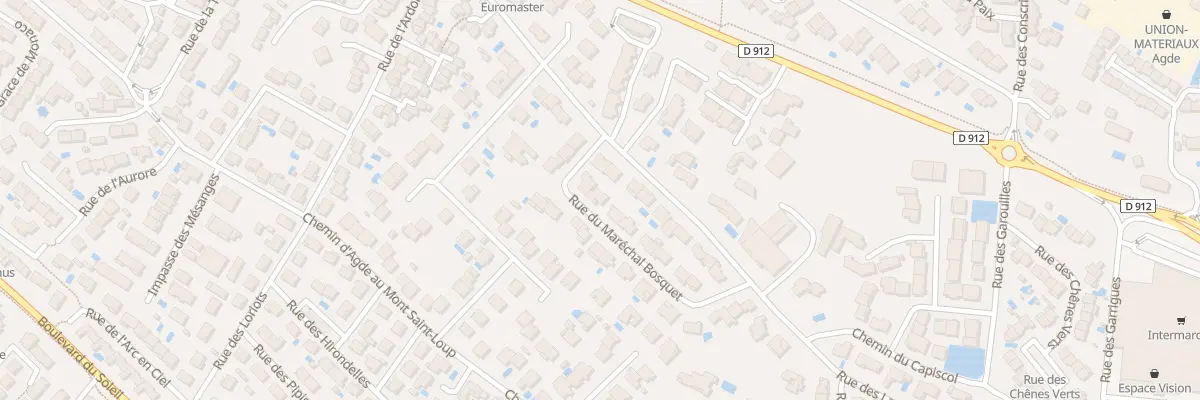 Plan du 3 Rue du Marechal Bosquet à Agde