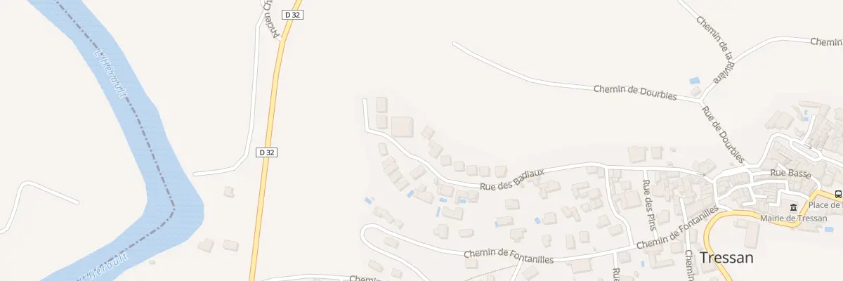 Plan du 16 Che des Badiaux à Tressan