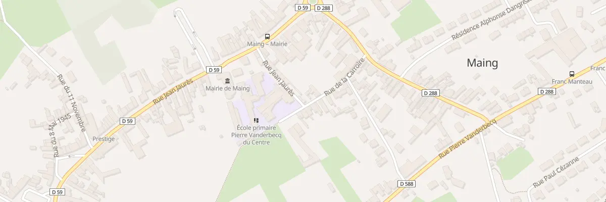 Plan du 96 Rue Jean Jaures à Maing