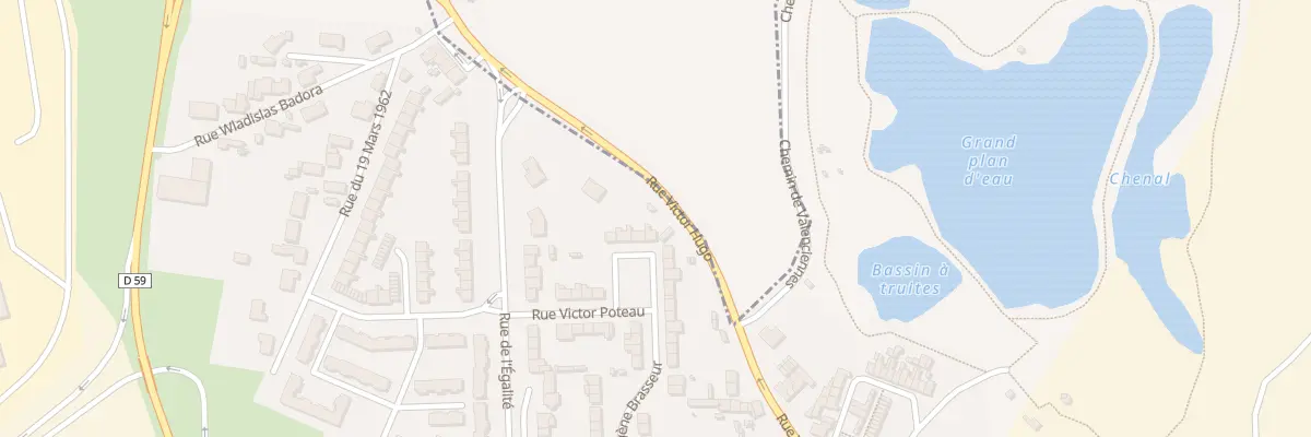 Plan du 42 Rue Eugene Brasseur à Trith-Saint-Léger