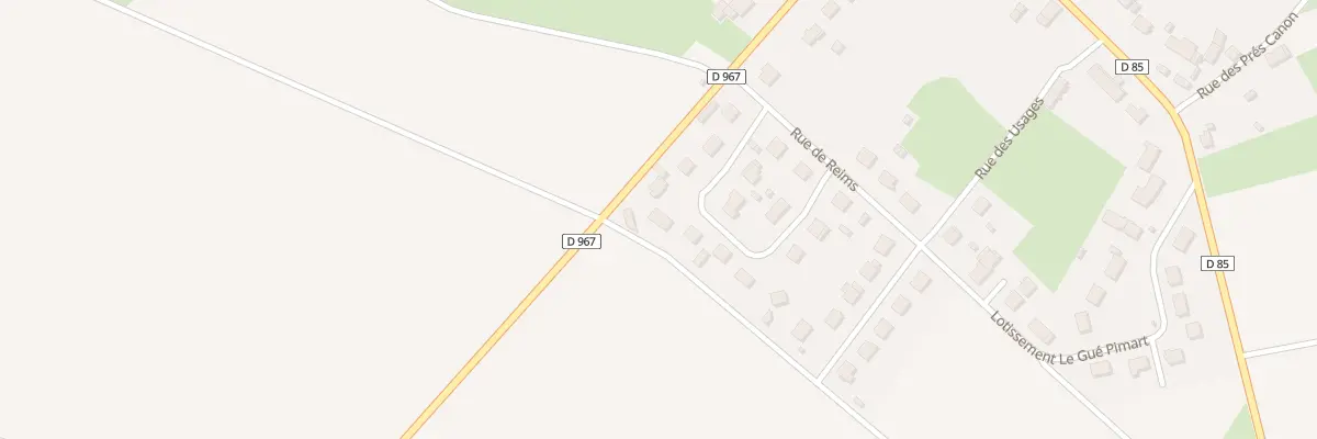Plan du 5 Lot Les Tilleuls à Beuvardes