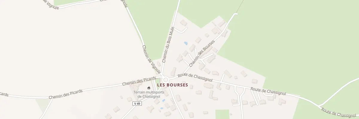 Plan du 1 Chemin des Bourses à Cusset