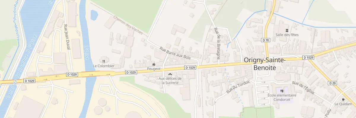 Plan du 1 Rue de la Barre au Bois à Origny-Sainte-Benoite