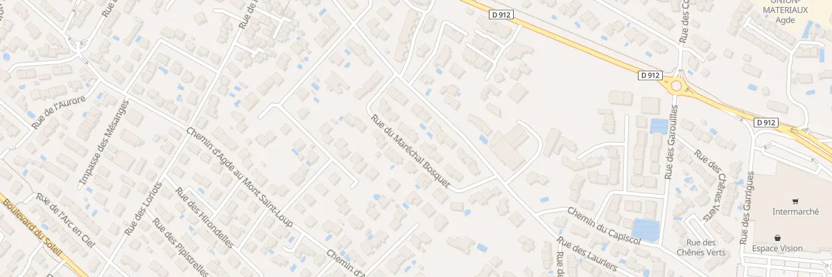 Plan du 7 Rue du Marechal Bosquet à Agde